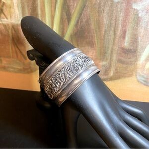 🍇 Vintage Sterling Silver 925 Cuff Bracelet